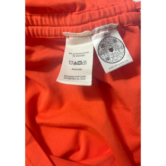 LITA by Ciara NWT Crop Tee Ruched Drawstring on Sides Size Large‎ Cherry Tomato - Picture 4 of 4